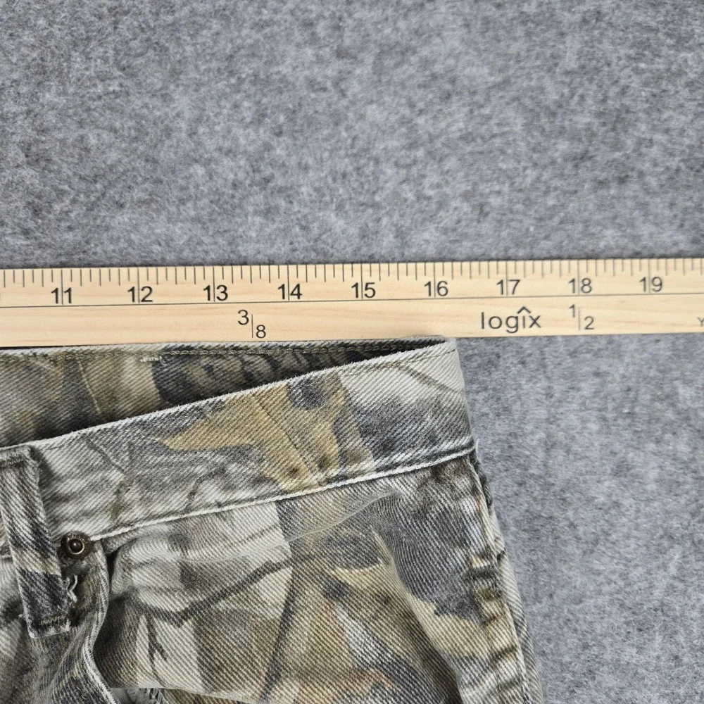 Wrangler Jeans Men's 34x32 Realtree Hardwoods Camo Double Knee Hunting 97GR1HD